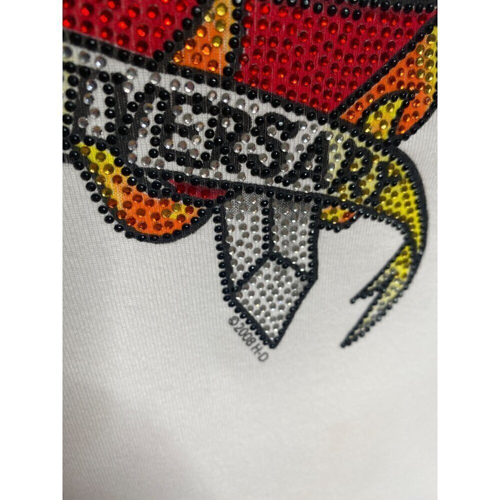 Harley Davidson White Anniversary T-Shirt, Doc's Harley St. Louis Women's XL - Picture 8 of 10